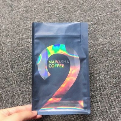 200 microns papel de alumínio impresso bolsa de café ver através de sacos SGS