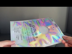 o filme holográfico plástico do holograma do saco lateral dos sacos três ensaca malotes de empacotamento