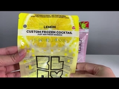 doypack transparente de empacotamento do malote da bebida do álcool do suco para o costume