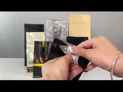 Os feijões plásticos feitos sob encomenda do café ensacam a folha de alumínio Mylar que empacota para o café