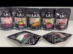 Saco de embalagem de janela personalizada bolsa de embalagem de folha holográfica com janela transparente