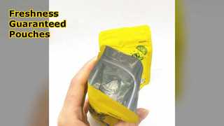 Embalagem com zíper de bolsas de pé de folha